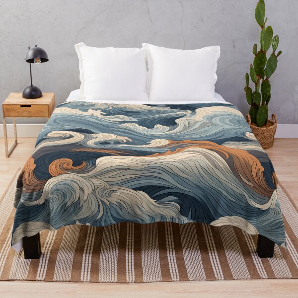 Item preview, Ocean Waves Claymation Inspired Art #14 designed and sold by CareToCanvas.