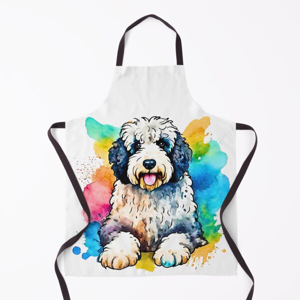 Item preview, Adorable Sheepadoodle Watercolor designed and sold by Fredster1966.