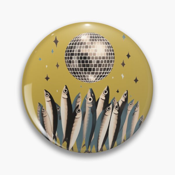 Item preview, Sardines Disco Party - Underwater Dance Vibes - Funky Marine Life Gift designed and sold by CORINNE W.