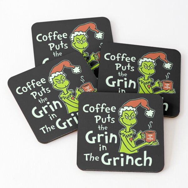 Item preview, Coffee Puts The Grin In The Grinch designed and sold by Vicky021.