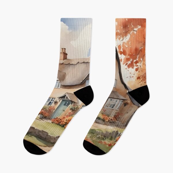 Item preview, Autumn farmhouse with watercolor painted. designed and sold by Jayjaynaenae.