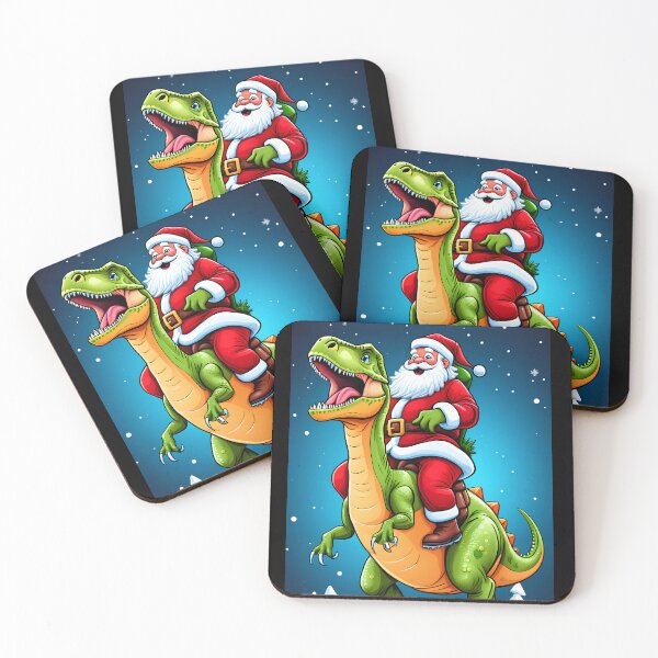Item preview, Cute Santa Riding Dinosaur designed and sold by Itsheartshop.