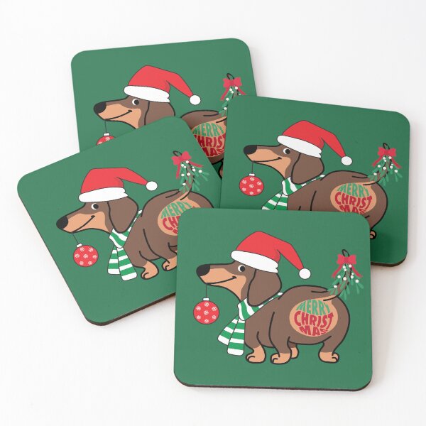 Item preview, Merry Christmas Dachshund Dog Butt Mistletoe designed and sold by CarleLS.