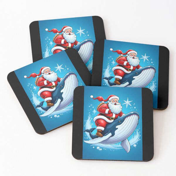 Item preview, Cute Santa Riding Whale designed and sold by Itsheartshop.