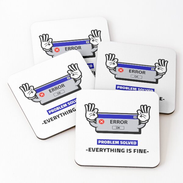 Item preview, Problem Solved Everything is Fine designed and sold by crazydotdesigns.