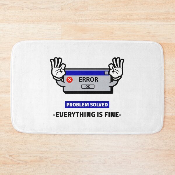 Item preview, Problem Solved Everything is Fine designed and sold by crazydotdesigns.