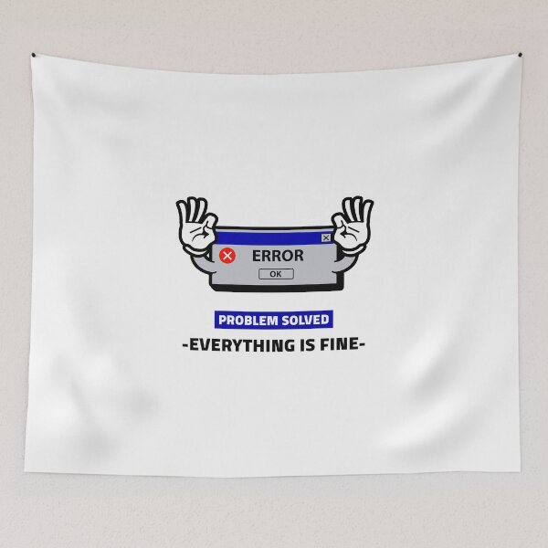 Item preview, Problem Solved Everything is Fine designed and sold by crazydotdesigns.