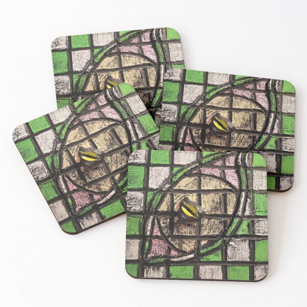 Item preview, green checkered print eye designed and sold by visualexperienc.