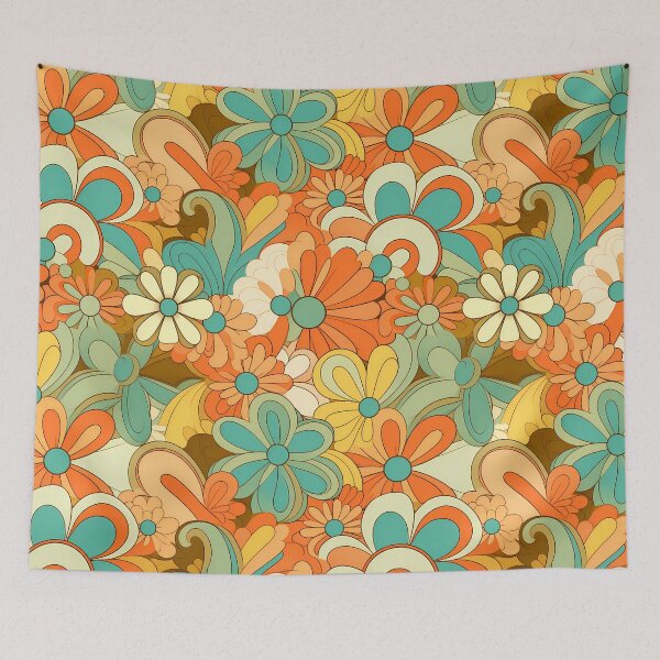Item preview, Groovy 70's Theme Pattern #2 designed and sold by CareToCanvas.