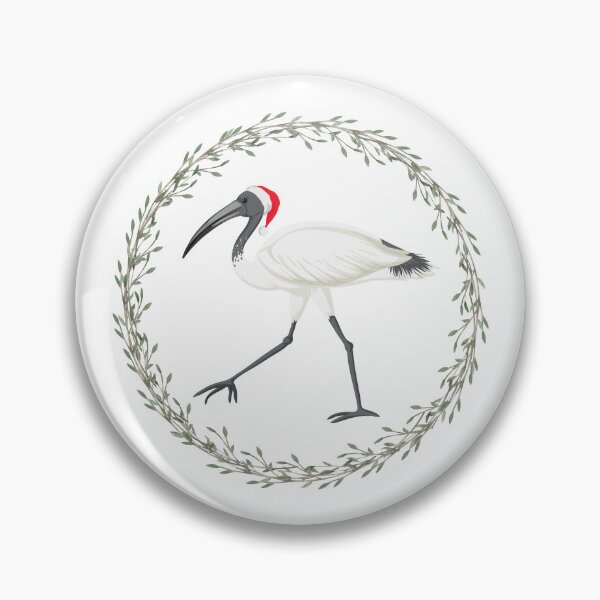 Item preview,  Australian White Bin Chicken with Christmas Wreath designed and sold by Sachithra Munasinghe.
