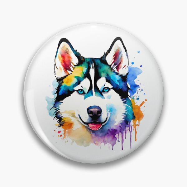 Item preview, Siberian Husky Watercolor designed and sold by Fredster1966.
