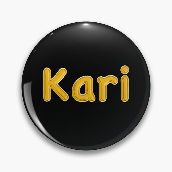 Item preview, Golden Balloon Foil Kari Name Label - (Black) designed and sold by NormadWorld.