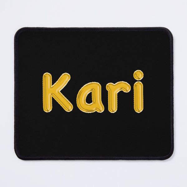 Item preview, Golden Balloon Foil Kari Name Label - (Black) designed and sold by NormadWorld.