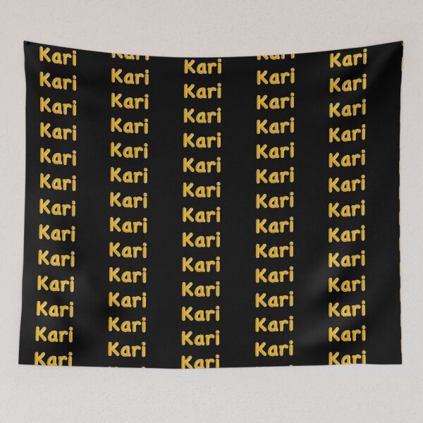 Item preview, Golden Balloon Foil Kari Name Label - (Black) designed and sold by NormadWorld.