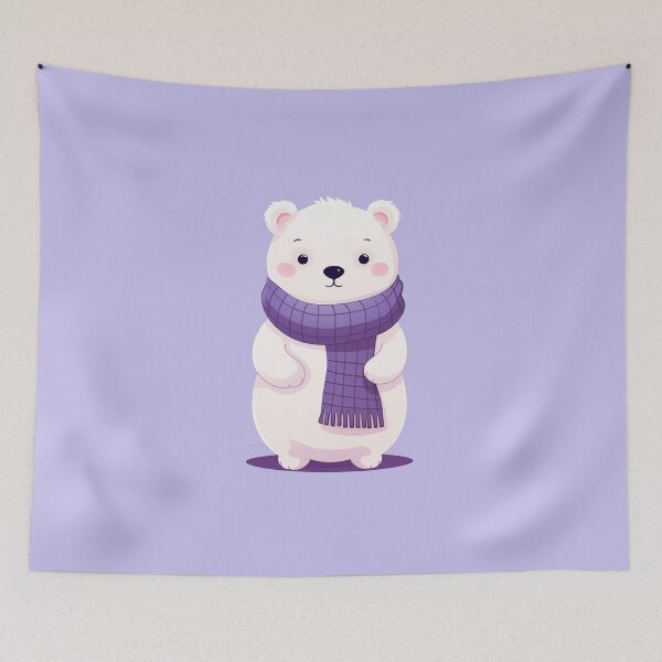 Item preview, cute white bear designed and sold by hola-zzoi.