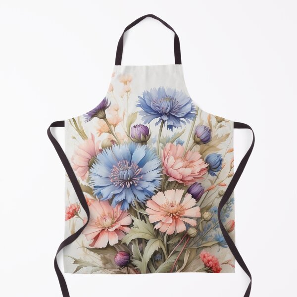 Item preview, 004 Bachelor Button Flower Bouquet designed and sold by Alexis Art Collection.