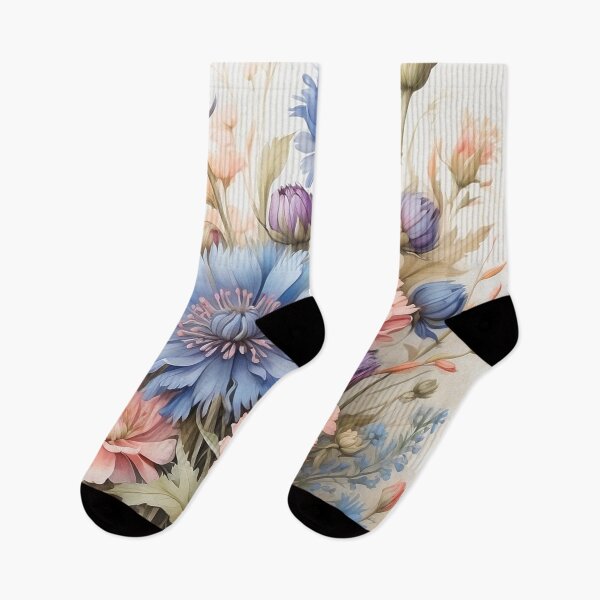 Artikelvorschau, 004 Bachelor Button Flower Bouquet entworfen und verkauft von Alexis Art Collection.