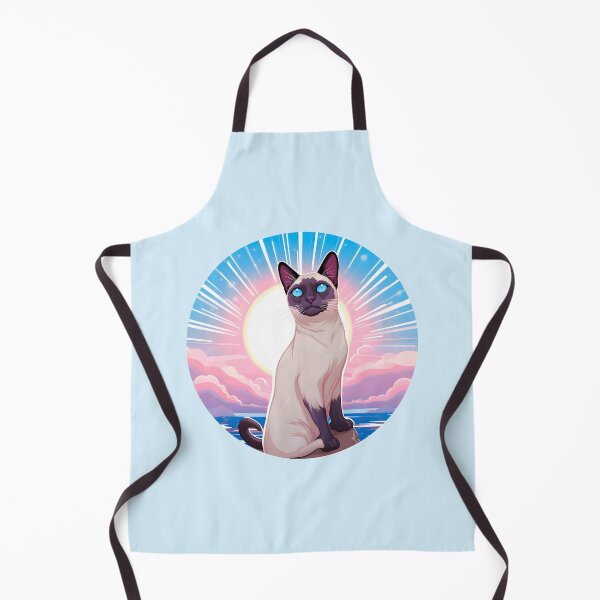 Item preview, Subtle Trans Pride Siamese Cat in Sunbeams designed and sold by ArtliciousHUMAN.