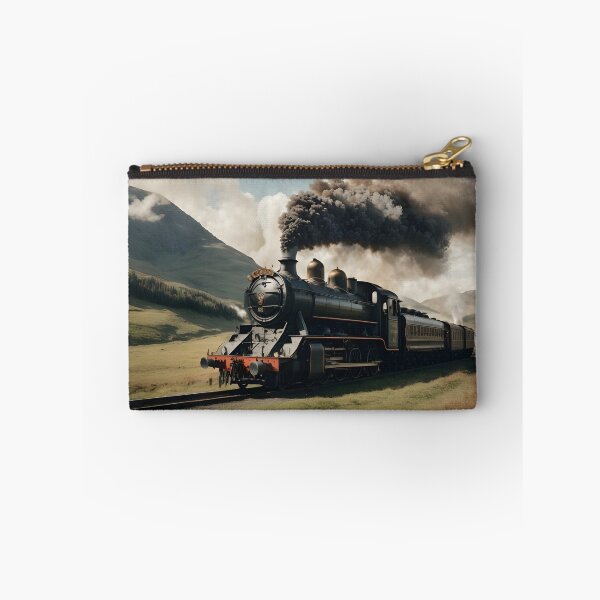 Item preview, Steam locomotive train with rustic mountain view. designed and sold by Jayjaynaenae.