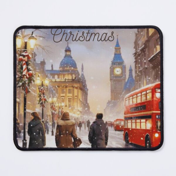 Item preview, Have a Merry Christmas In London/ Red bus designe designed and sold by OkiFab.