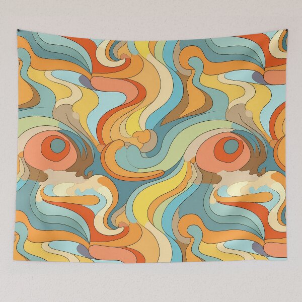 Item preview, Groovy 70's Theme Pattern #8 designed and sold by CareToCanvas.
