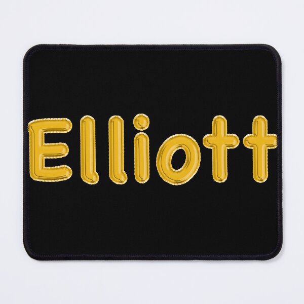 Item preview, Golden Balloon Foil Elliott Name Label - (Black) designed and sold by NormadWorld.