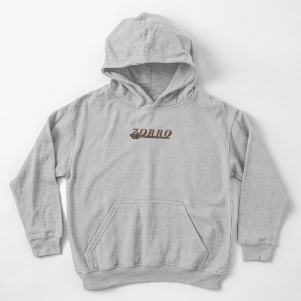 hero Zorro With justice Kids Pullover Hoodie
