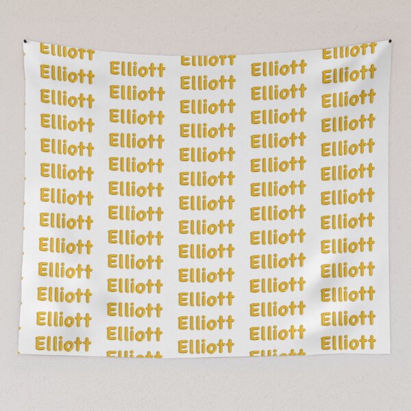 Item preview, Golden Balloon Foil Elliott Name Label designed and sold by NormadWorld.