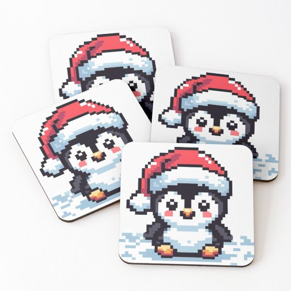 Item preview, Festive Pixel Penguin: A Digital Art Delight designed and sold by PlayfulCartoons.