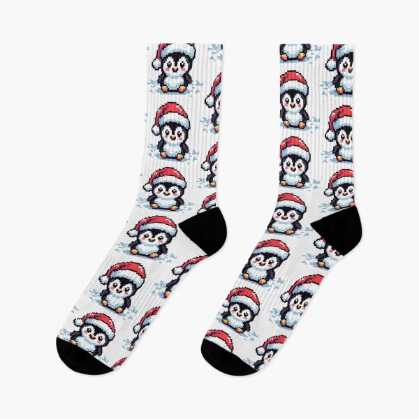 Item preview, Festive Pixel Penguin: A Digital Art Delight designed and sold by PlayfulCartoons.