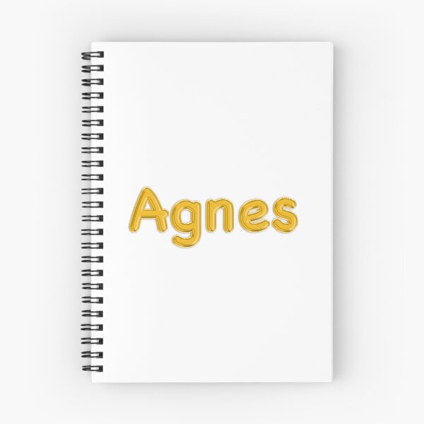 Item preview, Golden Balloon Foil Agnes Name Label designed and sold by NormadWorld.
