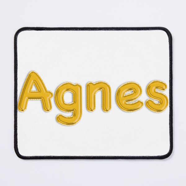 Item preview, Golden Balloon Foil Agnes Name Label designed and sold by NormadWorld.