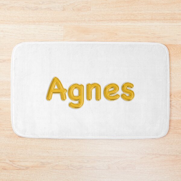 Item preview, Golden Balloon Foil Agnes Name Label designed and sold by NormadWorld.
