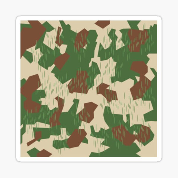 Camouflage Splinter Pattern Blue Art Print by insitemyhead