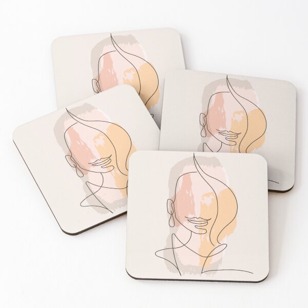 Item preview, Line art woman face designed and sold by nesgalina.
