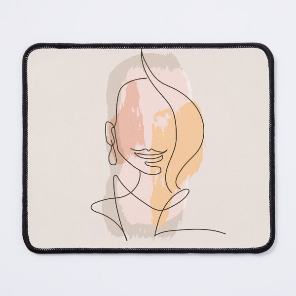 Item preview, Line art woman face designed and sold by nesgalina.
