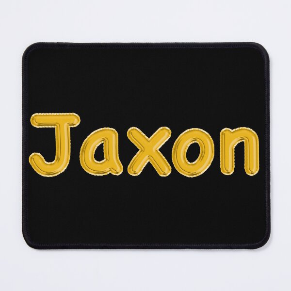 Item preview, Golden Balloon Foil Jaxon Name Label - (Black) designed and sold by NormadWorld.