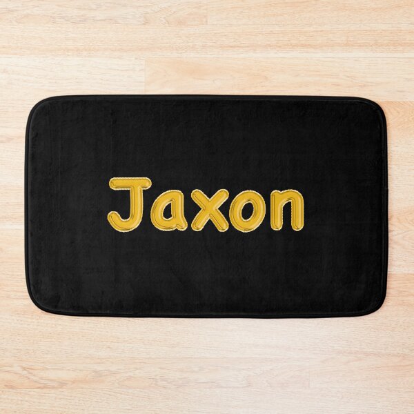 Item preview, Golden Balloon Foil Jaxon Name Label - (Black) designed and sold by NormadWorld.
