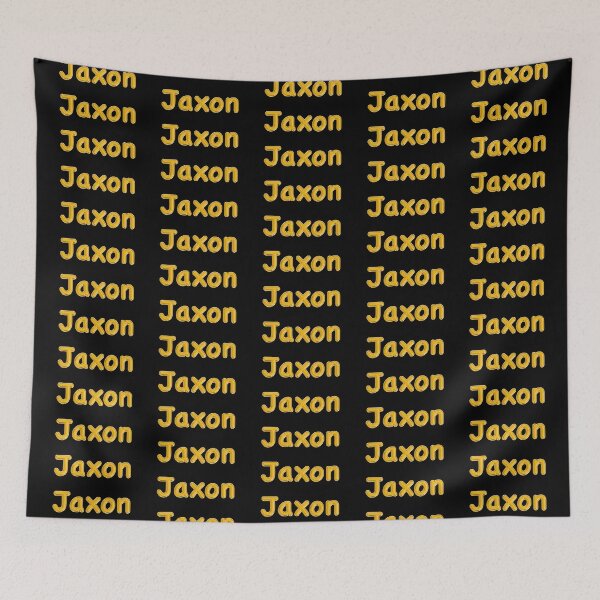 Item preview, Golden Balloon Foil Jaxon Name Label - (Black) designed and sold by NormadWorld.