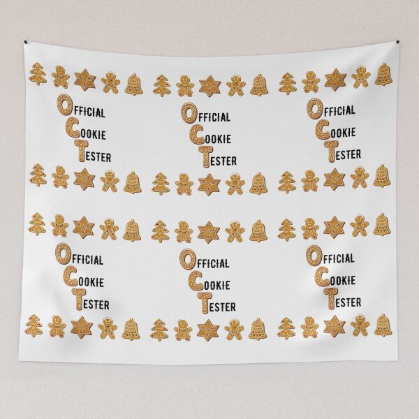 Item preview, Official Cookie Tester Gingerbread Holiday Border designed and sold by MochaMeli.