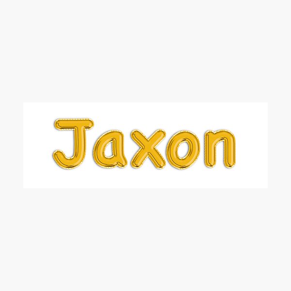 Item preview, Golden Balloon Foil Jaxon Name Label designed and sold by NormadWorld.