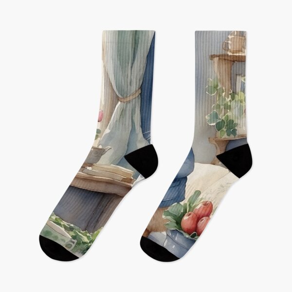 Item preview, Peter Rabbit on table with rustic cottage house style designed and sold by Jayjaynaenae.