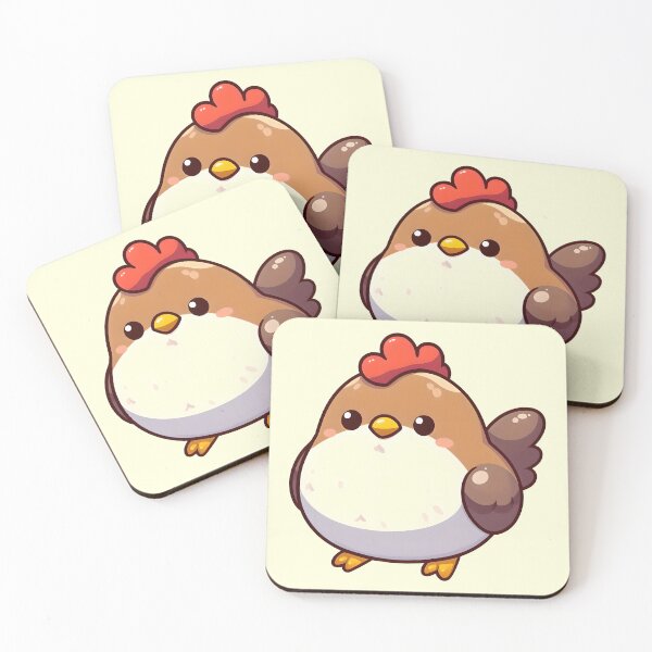 Item preview, Cute chubby chicken kawai designed and sold by ChataMaroon.