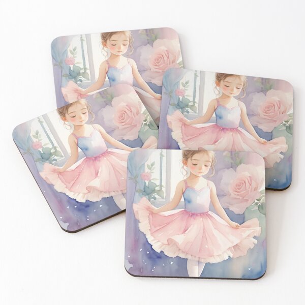 Artikelvorschau, 003 Cute Ballerina in Watercolor Illustration entworfen und verkauft von Alexis Art Collection.