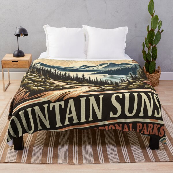 Item preview, US Mountain Sunset designed and sold by erkinmaddison.