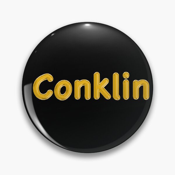 Item preview, Golden Balloon Foil Conklin Name Label - (Black) designed and sold by NormadWorld.