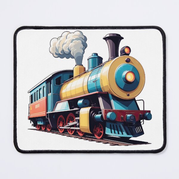 Item preview, Colorful Train Locomotive Design designed and sold by Bilisik.