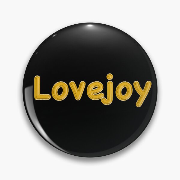 Item preview, Golden Balloon Foil Lovejoy Name Label - (Black) designed and sold by NormadWorld.