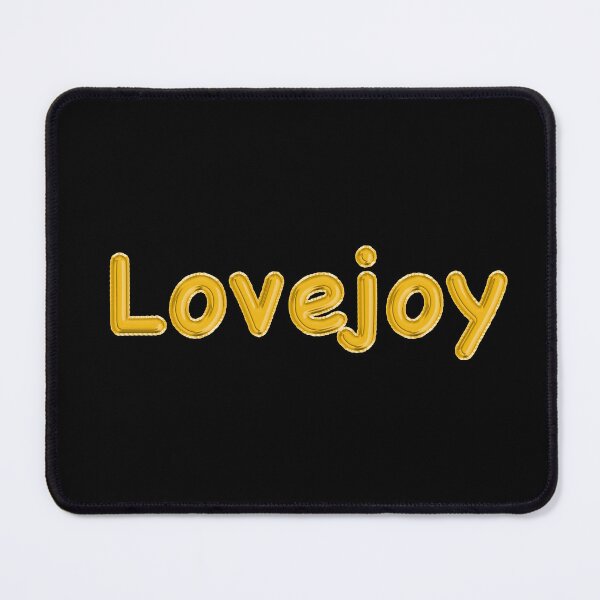 Item preview, Golden Balloon Foil Lovejoy Name Label - (Black) designed and sold by NormadWorld.
