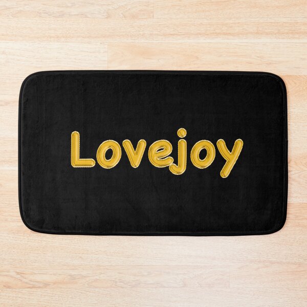 Item preview, Golden Balloon Foil Lovejoy Name Label - (Black) designed and sold by NormadWorld.